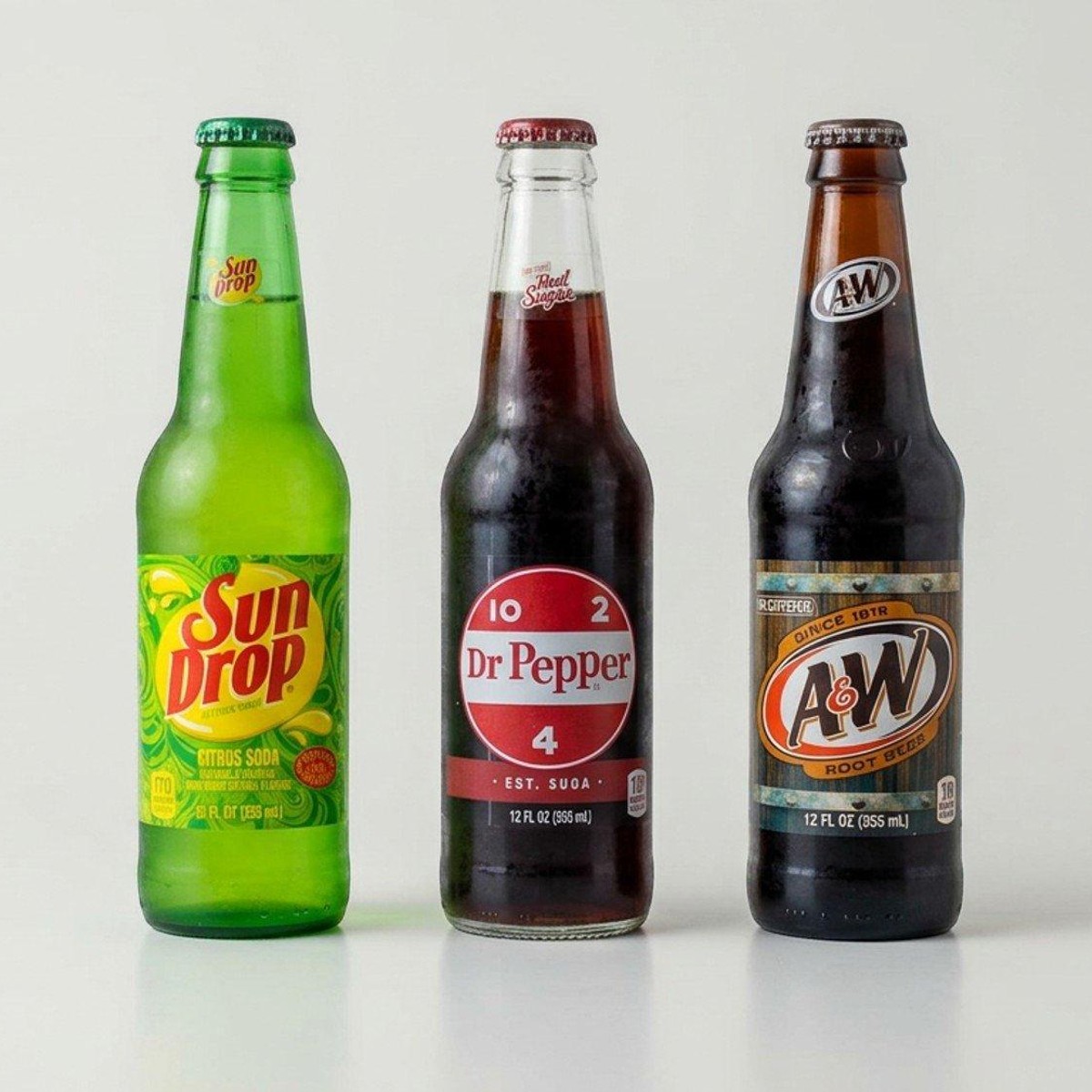 Longneck bottled sodas